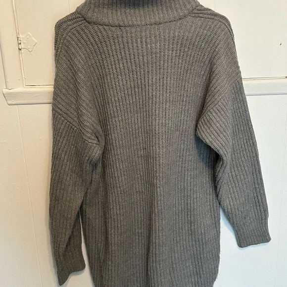 Zara Charcoal Cowl Neck Sweater - Picture 2 of 4